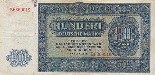 Generisch DDR Rosenbg: 346 gebraucht (III) 1948 100 Mark (Banknoten für Sammler) von Generisch