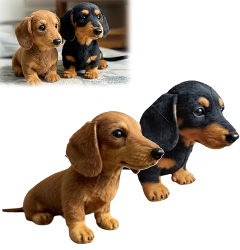 Generisch Dackel Kuscheltier, Dackel Stofftier Plüschtier Emotionale Heilung Auf Anfrage, Kuscheltier Hund, Plüsch-Hund, Haustier - Plüschtier, Stress Lindert Fühlt Sich (2PC) von Generisch