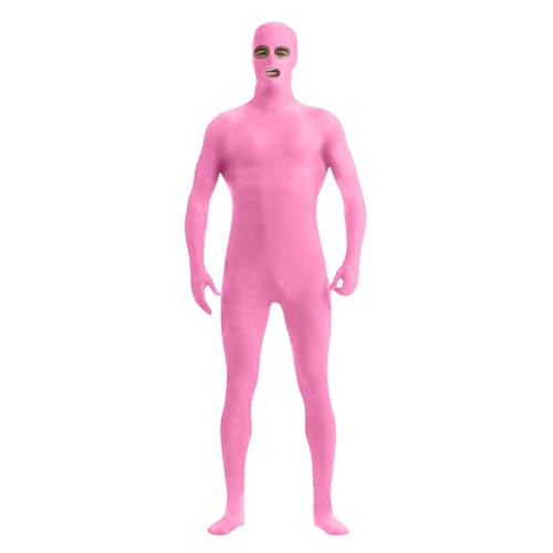 Generisch Damen Herren Greenscreen Anzug Ganzkörper Bodysuit Für Karneval Halloween Party Cosplay Light Pink 3XL Generisch Damen Herren Greenscreen Anzug Ganzkörper Bodysuit Für Karneval Halloween Party Cosplay Light Pink 3XL von Generisch