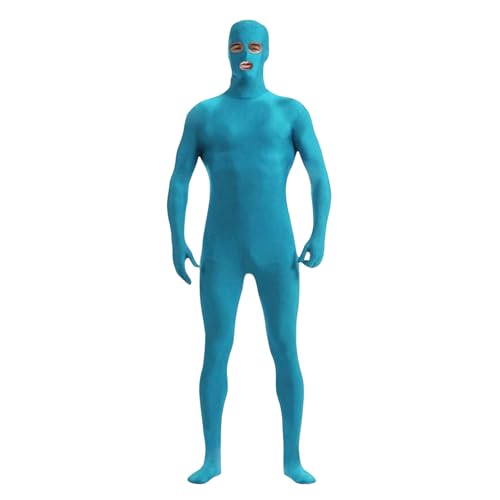 Generisch Damen Herren Greenscreen Anzug Ganzkörper Bodysuit Für Karneval Halloween Party Cosplay blau XXL Generisch Damen Herren Greenscreen Anzug Ganzkörper Bodysuit Für Karneval Halloween Party Cosplay blau XXL von Generisch