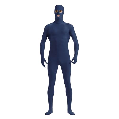 Generisch Damen Herren Greenscreen Anzug Ganzkörper Bodysuit Für Karneval Halloween Party Cosplay dunkelblau M Generisch Damen Herren Greenscreen Anzug Ganzkörper Bodysuit Für Karneval Halloween Party Cosplay dunkelblau M von Generisch