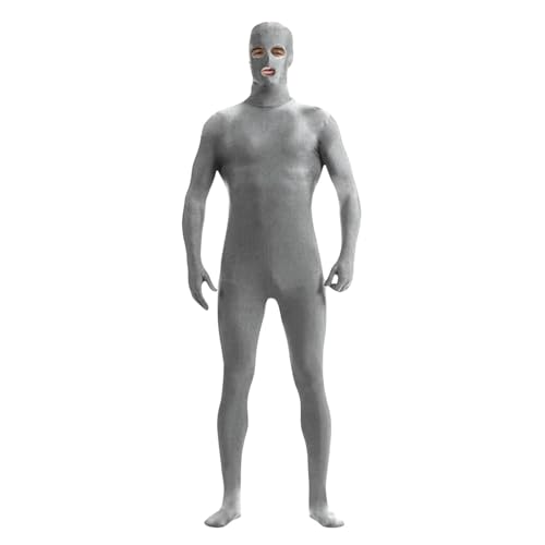 Generisch Damen Herren Greenscreen Anzug Ganzkörper Bodysuit Für Karneval Halloween Party Cosplay grau S Generisch Damen Herren Greenscreen Anzug Ganzkörper Bodysuit Für Karneval Halloween Party Cosplay grau S von Generisch