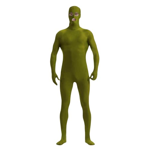 Generisch Damen Herren Greenscreen Anzug Ganzkörper Bodysuit Für Karneval Halloween Party Cosplay grün XXL Generisch Damen Herren Greenscreen Anzug Ganzkörper Bodysuit Für Karneval Halloween Party Cosplay grün XXL von Generisch