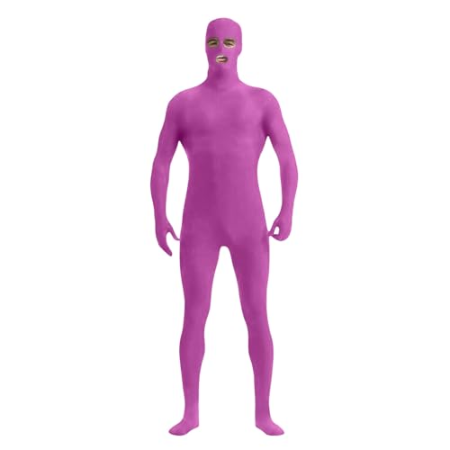Generisch Damen Herren Greenscreen Anzug Ganzkörper Bodysuit Für Karneval Halloween Party Cosplay lila XXL Generisch Damen Herren Greenscreen Anzug Ganzkörper Bodysuit Für Karneval Halloween Party Cosplay lila XXL von Generisch