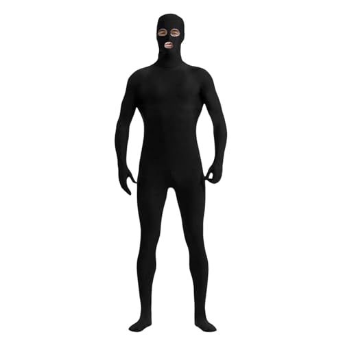 Generisch Damen Herren Greenscreen Anzug Ganzkörper Bodysuit Für Karneval Halloween Party Cosplay schwarze XL Generisch Damen Herren Greenscreen Anzug Ganzkörper Bodysuit Für Karneval Halloween Party Cosplay schwarze XL von Generisch