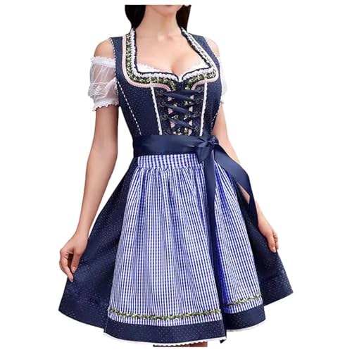 Generisch Damen Oktoberfest Cosplay Kostüm Kleid für Bierfest Vocaloid-Cosplay-Kostüm (B, XXL) von Generisch