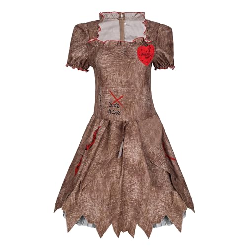 Generisch Damen Voodoo Dolly Kostüm Frauen Creepy Voodoo Puppe Kleid Kostüm für Dress Up Party Halloween Mädchen Verkleidung Rollenspiele Kostümfeste Kleidung Generisch Damen Voodoo Dolly Kostüm Frauen Creepy Voodoo Puppe Kleid Kostüm für Dress Up Party Halloween Mädchen Verkleidung Rollenspiele Kostümfeste Kleidung von Generisch