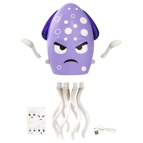 Generisch Dancing Octopus Toy, Musical Squid Light, 3.94x7.87in Interactive Learning Activity, Rechargeable Sensory Development Aid, Colorful Sound Effects for Preschool Birthday Home von Generisch
