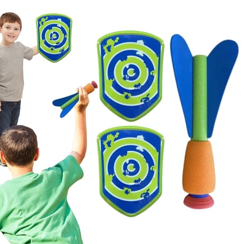 Generisch Dart werfen Spiel, Dart Catching Toys | Raketenform Outdoor Game Foam Dart Catcher,Eltern-Kind-Interaktives Spielzeug, weiche Eva für Park, Kinder Mädchen von Generisch