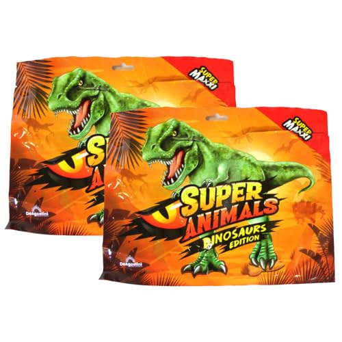 Generisch DeAgostini Super Animals - Dinosaurs Edition - Sammelfigur Dino - Auswahl (2 Tüten) von Generisch