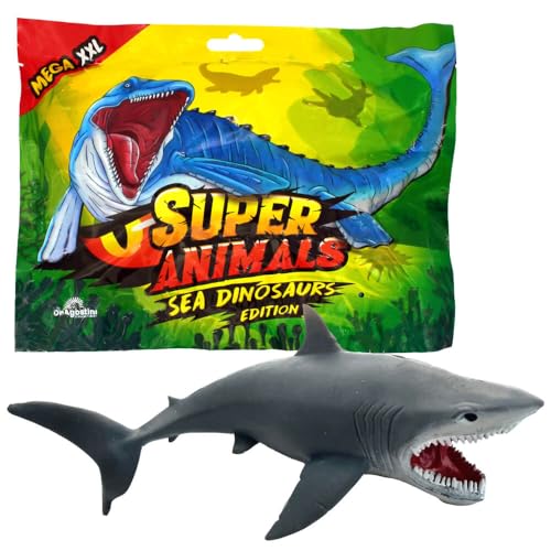 Generisch DeAgostini Super Animals Figur - Sea Dinosaurs Edition - Sammelfigur Sea Dino - Figur 10. Carcharocles Megalodon von Generisch