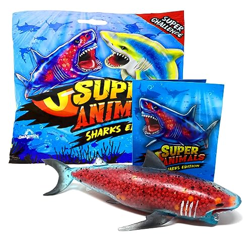 Generisch DeAgostini Super Animals Figur - Sharks Edition (2023) - Sammelfigur Hai - Figur 8. Megalodon (Super selten XXL - Crunchy) von Generisch