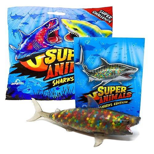 Generisch DeAgostini Super Animals Figur - Sharks Edition (2023) - Sammelfigur Hai Figur - Auswahl (Figur 5. Tigerhai (Farbwechsel - Crunchy)) von Generisch