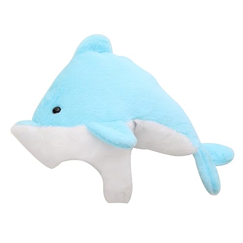 Generisch Delphin-hut Hasenmütze Kappe Hüte Für Halloween Cowgirl-hut Frosch Delfinhut Tierische Fingerpuppen Kopfbedeckung Delphin-stirnband Cowboyhüte Tierhüte Kostüm Hut Sky-blue Plüsch von Generisch