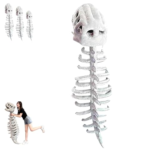 Generisch Dinosaur Skeleton Plush Costume Wearable Soft Fossil Outfit, Dinosaur Skeleton Costume, Com-fortable to Wear, for Both Children and Adults (Adult,sound) von Generisch