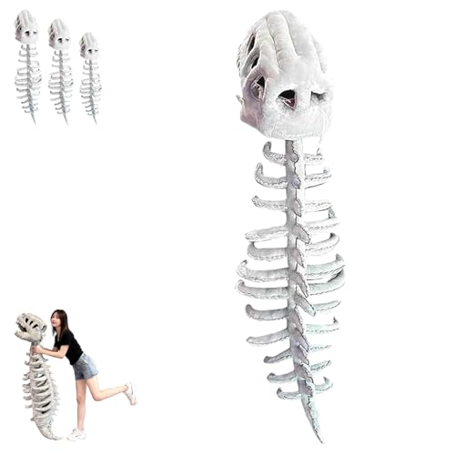 Generisch Dinosaur Skeleton Plush Costume Wearable Soft Fossil Outfit, Dinosaur Skeleton Costume, Com-fortable to Wear, for Both Children and Adults (Child,sound) von Generisch
