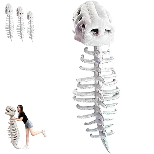 Generisch Dinosaur Skeleton Plush Costume Wearable Soft Fossil Outfit, Dinosaur Skeleton Costume, Com-fortable to Wear, for Both Children and Adults (Extra large,Regular) von Generisch