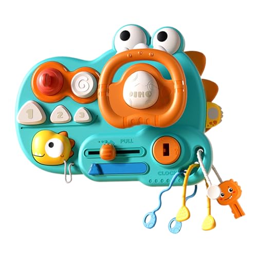Generisch Dinosaur Steering Wheel Toy, Interactive Sensory Board, Pretend Play Driving, Early Learning Activity, Travel-Friendly, Educational Toy for Kindergarten, 8.07x6.1 Inches Generisch Dinosaur Steering Wheel Toy, Interactive Sensory Board, Pretend Play Driving, Early Learning Activity, Travel-Friendly, Educational Toy for Kindergarten, 8.07x6.1 Inches von Generisch
