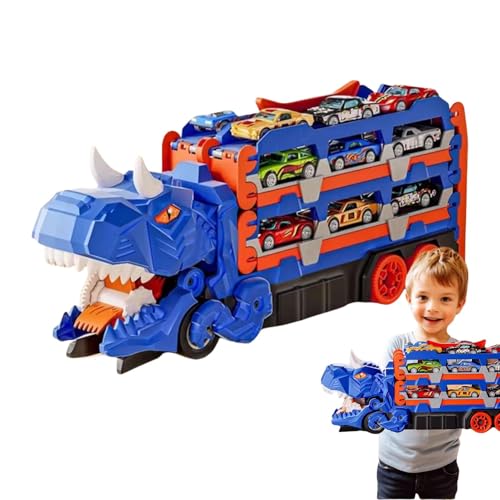 Generisch Dinosaur Truck Toy, Foldable Transport Carrier, Dinosaur Race Track, Toy Hauler Playset with Transforming Storage Design for Imaginative Plays, 15.75x6.69x4.13 Inches Generisch Dinosaur Truck Toy, Foldable Transport Carrier, Dinosaur Race Track, Toy Hauler Playset with Transforming Storage Design for Imaginative Plays, 15.75x6.69x4.13 Inches von Generisch