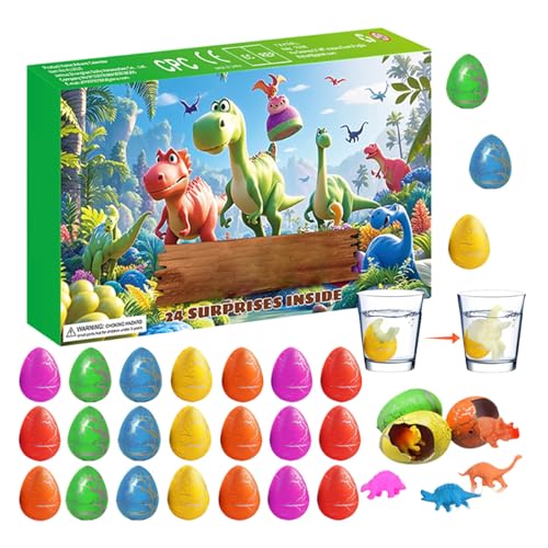 Generisch Dinosaurier - Kinder Spielzeug | Mit 24 Türchen, Dinosaurier Eier Und Figuren, Pädagogische Lernspiele Für Kinder Mädchen, Kreative Weihnach Generisch Dinosaurier - Kinder Spielzeug | Mit 24 Türchen, Dinosaurier Eier Und Figuren, Pädagogische Lernspiele Für Kinder Mädchen, Kreative Weihnach von Generisch