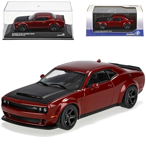 Generisch Dodg. Challenger SRT Demon LC Coupe Octane Rot mit Schwarz Ab 2008 1/43 Solido Modell Auto von Generisch