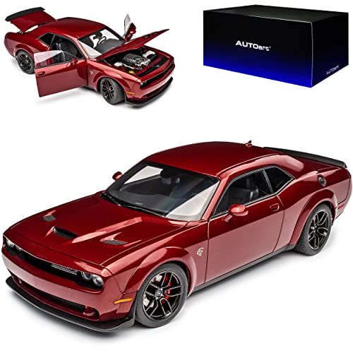 Generisch Dodg. Challenger SRT Hellcat Widebody LC Coupe Octane Violett Rot Modell Ab 2008 Version ab 2018 71739 1/18 AutoArt Modell Auto Generisch Dodg. Challenger SRT Hellcat Widebody LC Coupe Octane Violett Rot Modell Ab 2008 Version ab 2018 71739 1/18 AutoArt Modell Auto von Generisch