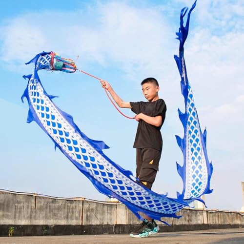 Generisch Drachen-Poi-Band Für Kinder & Anfänger, Mehrfarbig, Verschiedene Größen, Drachen-Tanzband Mit Kopf, Jonglier-Spielzeug Outdoor von Generisch