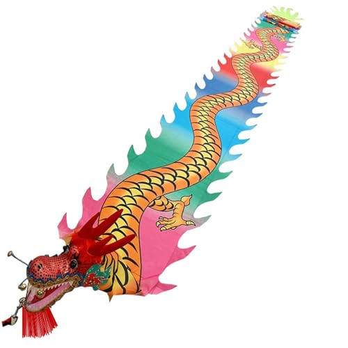 Generisch Drachen-Tanzband Poi Für Kinder & Erwachsene, Bunte Jonglier- Und Gymnastikbänder Aus Seide, Outdoor Spielzeug Für Tanz, Zirkus, Garten & Strand von Generisch