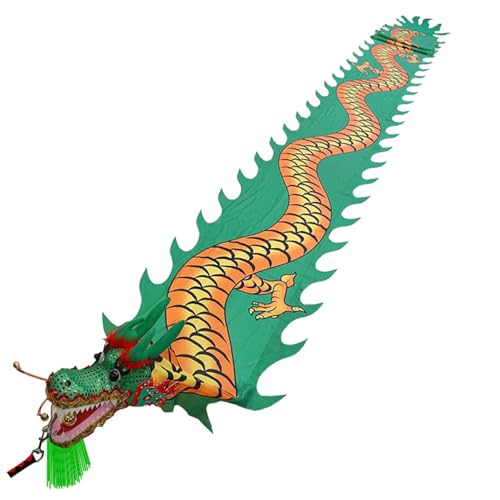 Generisch Drachen-Tanzband Poi Für Kinder & Erwachsene, Bunte Jonglier- Und Gymnastikbänder Aus Seide, Outdoor Spielzeug Für Tanz, Zirkus, Garten & Strand von Generisch