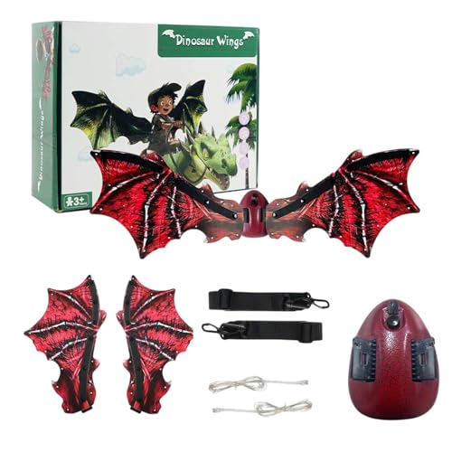 Generisch Dragon Wings, Dragon Kostüm Kids - Party Dinosaurierkostüm | Electric Children's Dragon Wing Set mit LED -Licht und Musik für Cosplay Halloween Generisch Dragon Wings, Dragon Kostüm Kids - Party Dinosaurierkostüm | Electric Children's Dragon Wing Set mit LED -Licht und Musik für Cosplay Halloween von Generisch