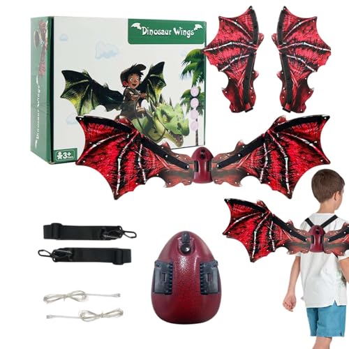 Generisch Dragon Wings Kids, Dinosaur Dress-Up Costumes, 11.81x8.66x3.94 inches Adorable Kids Electric Dragons Wings with LED Light and Music for Boys Girls Children Generisch Dragon Wings Kids, Dinosaur Dress-Up Costumes, 11.81x8.66x3.94 inches Adorable Kids Electric Dragons Wings with LED Light and Music for Boys Girls Children von Generisch