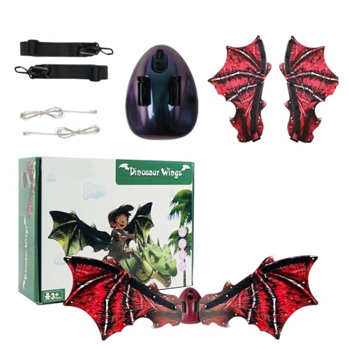 Generisch Dragon Wings Kinder, Drachenflügel,Dinosaurierkostüm | Electric Children's Dragon Wing Set mit LED -Licht und Musik für Cosplay Halloween von Generisch