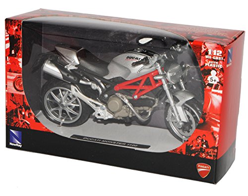 Generisch Ducat. Monster 1100 2010 Silber StrassenveRSion 1/12 New Ray Motorradmodelle Motorrad Modell Generisch Ducat. Monster 1100 2010 Silber StrassenveRSion 1/12 New Ray Motorradmodelle Motorrad Modell von Generisch