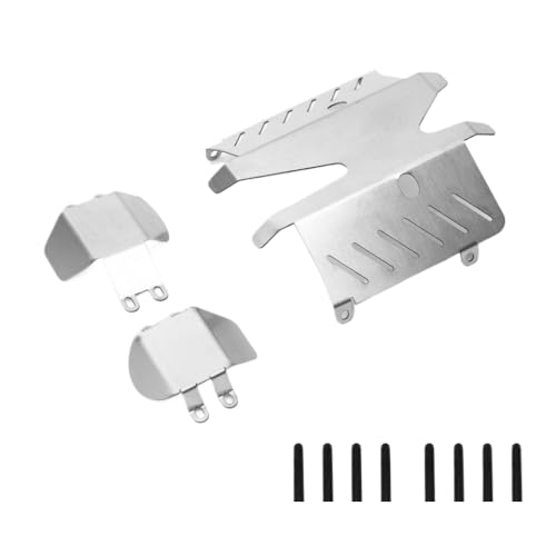 Generisch Edelstahl-Chassis-Rüstungsschutz-Skid-Platten-Beschützer für CC-02 CC02 1 10 Skala RC-Auto-Upgrade-Teile mit verschiedenen 1 10 RC-Modellen kompatibel von Generisch