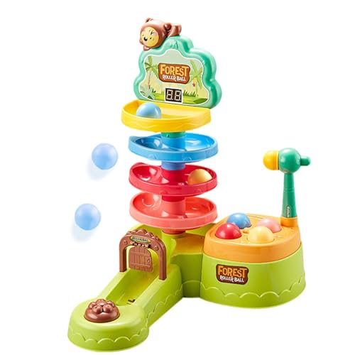Generisch Educational Pounding Activity, Ball Popper Game, Multifunctional Pounding Toy, Interactive Learning Hammer Toy, Hand-Eye Coordination Trainer, 10.24x12.6x11.02 inches for Kids von Generisch