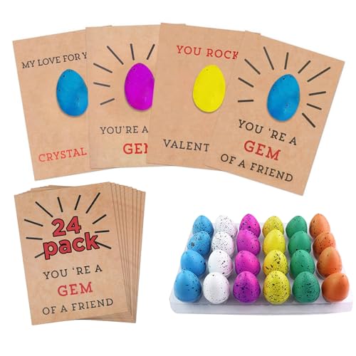 Generisch Ei Brutkarte | 24er-Pack Schlupf-Dinosaurier-Spielzeug-Eier, die im Wasser schlüpfen, Dinosaurier-Überraschungseier, Partygeschenk für Kinder, Valentinstagsgeschenke für Kinder ab 3 Jahren Generisch Ei Brutkarte | 24er-Pack Schlupf-Dinosaurier-Spielzeug-Eier, die im Wasser schlüpfen, Dinosaurier-Überraschungseier, Partygeschenk für Kinder, Valentinstagsgeschenke für Kinder ab 3 Jahren von Generisch