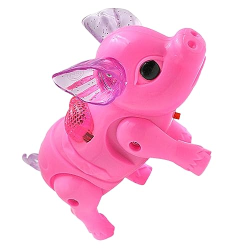 Generisch Elektronisches Musikspielzeug für Interaktives Leuchtendes Gehendes Schwein mit Musikalischen Effekten für Kleinkinder und Spielspaß Bunten Farben Zufällige Farbe von Generisch