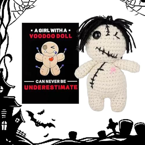 Generisch Emotionale Unterstützung Stofftier | Handgefertigte Inspirierende Häkeltiere - Wohndeko, Dekorative Streichespielzeuge Mit Motivationskarte Für Weihnachten Halloween von Generisch