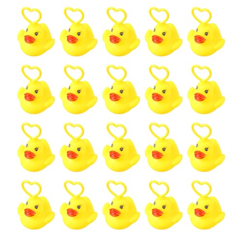 Generisch Enten Angelspielzeug - 20 Teile Leuchtende Squink Toys,Lustiges Karnevalspiel Für Kleinkinder Kinder Outdoor Fest von Generisch