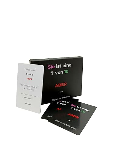 Generisch Sie ist eine ? von 10 Aber – Das ultimative Tiktok Trend-Kartenspiel: 80 witzige Karten für spannende Diskussionen & unvergessliche Mädelsabende und Freundesgruppen (Sie ist eine ? von 10) von Generisch