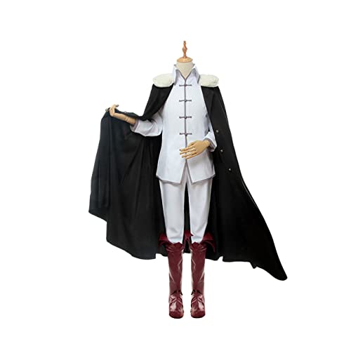 Generisch Erwachsene Fyodor Dostoevsky Cosplay Kostüm Uniform Umhang Halloween Komplettset,Set-S von Generisch