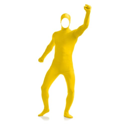 Generisch Erwachsene Open Face Zentai Cosplay Jumpsuit Ganzkörperanzug Tight Damen Herren Ganzkörperanzug Ganzkörper Slenderman Kostüm Halloween Weihnachten Unisex Karneval von Generisch