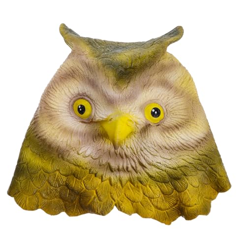 Generisch Eulenmaske halloween masken Halloween Party Deko Realistische Tiermaske Halloween Cosplay Requisiten Fuchs Vogelmasken Wendigo Halloween-Kopfbedeckung Masken für Maskerade Emulsion von Generisch