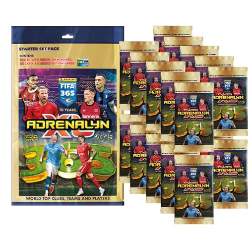 Generisch FIFA 365 Adrenalyn XL 2025 Trading Cards - 1 Starter + 20 Booster von Generisch