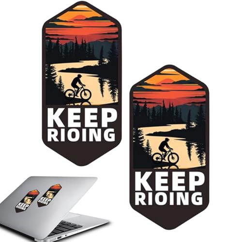Generisch Fahrradaufkleber 6,5 x 3 cm PVC Sticker | Bunte Fahrrad Stickers Set | Selbstklebende Aufkleber für Laptop Koffer Helm Motorrad Auto | wasserdichte Fahrrad Deko Sticker | Fahrad Zubehör Generisch Fahrradaufkleber 6,5 x 3 cm PVC Sticker | Bunte Fahrrad Stickers Set | Selbstklebende Aufkleber für Laptop Koffer Helm Motorrad Auto | wasserdichte Fahrrad Deko Sticker | Fahrad Zubehör von Generisch
