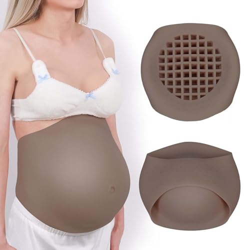 Generisch Fake Schwangerer Bauch Silikon Künstlicher Babybauch Falscher Schwangerschaftsbauch, Schwangerenbauch mit Lüftungsgitter Realistischer Bierbauch für Schauspieler,Schwarz,5~7 Months M Generisch Fake Schwangerer Bauch Silikon Künstlicher Babybauch Falscher Schwangerschaftsbauch, Schwangerenbauch mit Lüftungsgitter Realistischer Bierbauch für Schauspieler,Schwarz,5~7 Months M von Generisch