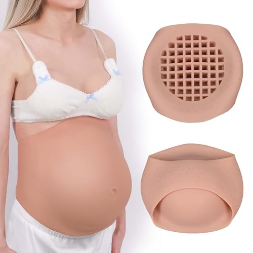 Generisch Fake Schwangerer Bauch Silikon Künstlicher Babybauch Falscher Schwangerschaftsbauch, Schwangerenbauch mit Lüftungsgitter Realistischer Bierbauch für Schauspieler,Tan,8~10 Months M Generisch Fake Schwangerer Bauch Silikon Künstlicher Babybauch Falscher Schwangerschaftsbauch, Schwangerenbauch mit Lüftungsgitter Realistischer Bierbauch für Schauspieler,Tan,8~10 Months M von Generisch