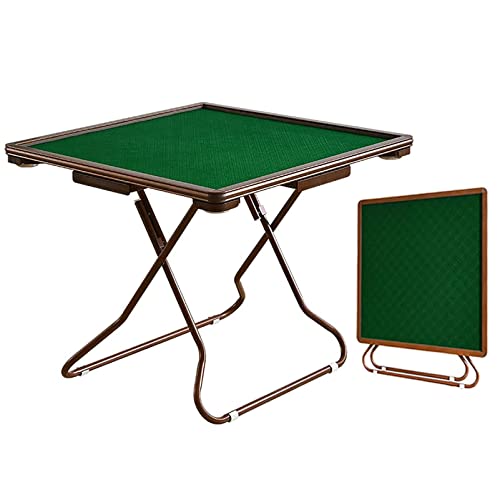 Generisch Falten Sie Mahjong Table - Tragbarer 4 -Spieler -Square -Kartenkartentisch mit 4 Tasse Inhabern und Schublade für Brettspiele, Dominoes, Mahjong, Poker und Blackjack von Generisch