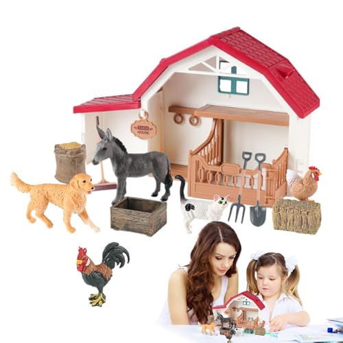 Generisch Farm Animals Toys, Barn with Farm Animal Figures, Interactive Toddler Playset, Outdoor Learning Activity, Early Development Educational Toy, Realistic Farmyard Play Generisch Farm Animals Toys, Barn with Farm Animal Figures, Interactive Toddler Playset, Outdoor Learning Activity, Early Development Educational Toy, Realistic Farmyard Play von Generisch