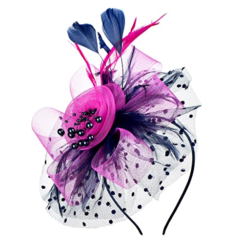 Generisch Fascinator Hüte für Damen Cocktail Tee Party Kopfbedeckung Blume Mesh Feder Fascinator Mädchen Blume Haarclip Fascinatoren Hut Braut Kopfschmuck mit Schleier Stirnband Hochzeit Kirche Hüte Generisch Fascinator Hüte für Damen Cocktail Tee Party Kopfbedeckung Blume Mesh Feder Fascinator Mädchen Blume Haarclip Fascinatoren Hut Braut Kopfschmuck mit Schleier Stirnband Hochzeit Kirche Hüte von Generisch